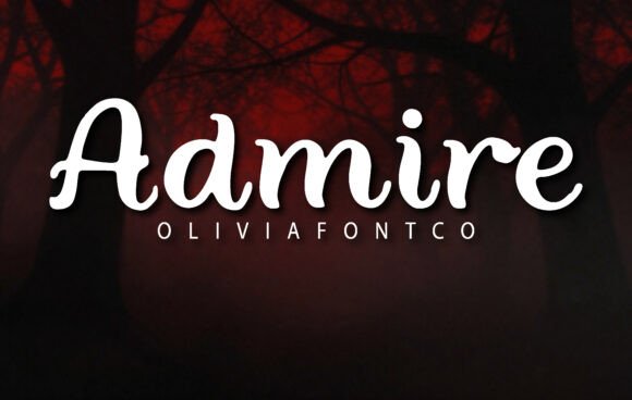 Admire Font for Elegant Handmade Designs