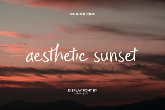 Aesthetic Sunset Font for Modern Campaign Design