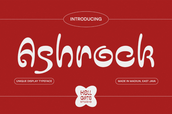 Ashrock Display Font for Elegant Craft Designs
