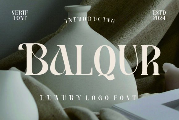Balqur: A Refined Serif Typeface for Editorial Design