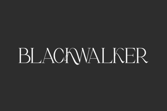 Blackwalker Font: Elegant Serif for Luxury Design