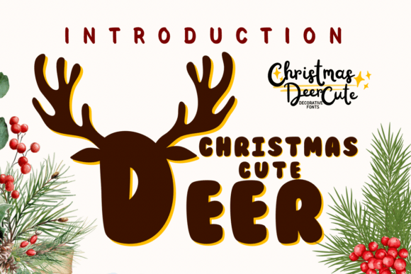 Christmas Cute Deer Typeface Review