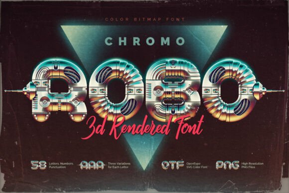 Chromo Robo: The 3D Display Font for Retro Web Design