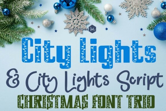 City Lights Trio Font for Branding