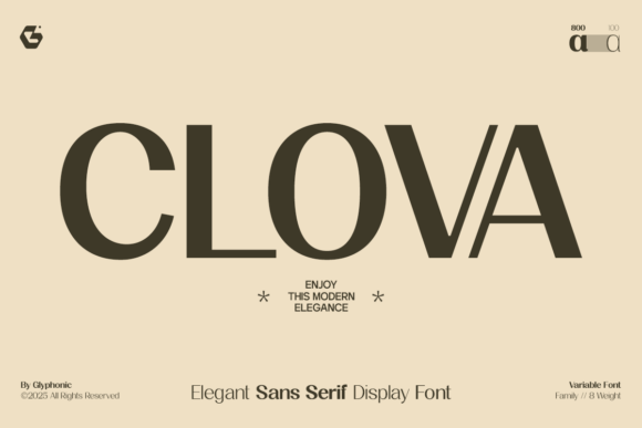 Clova: The Elegant Sans Serif Display Font