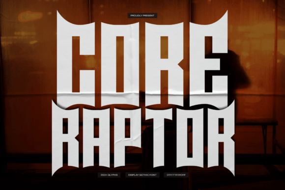 Core Raptor: The Edgy Blackletter Font for Bold Branding