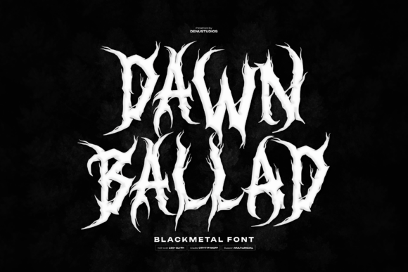 Dawn Ballad: A Raw Blackletter Font for Bold Branding