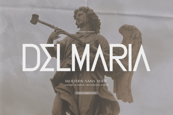 Delmaria Typeface for Modern Editorial Design