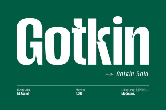 Gotkin Bold: A Modern Sans Serif for Editorial Design