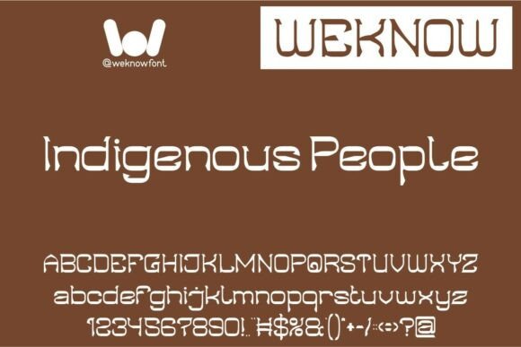 Indigenous People Font for Strong Brand Identity