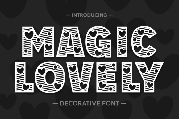 Magic Lovely Font for Bold Craft Designs