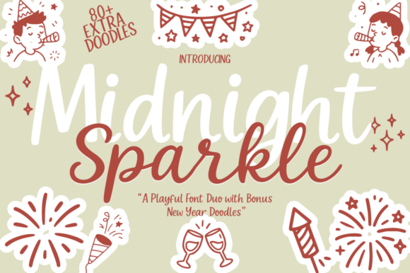 Midnight Sparkle Duo: A Makerβs Typeface for Festive Designs