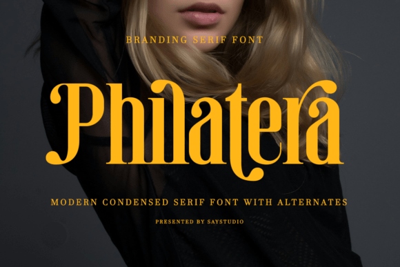 Philatera: A Condensed Serif Typeface for Editorial Design