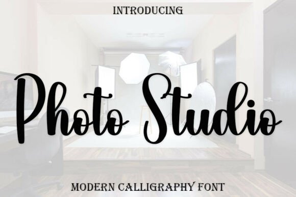 Photo Studio Font for Elegant Craft Designs