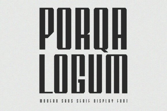 Porqa Logum Font Review: Bold Design & Free Download