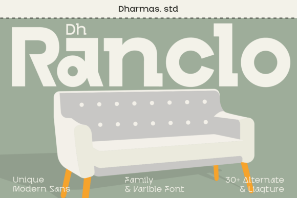 Ranclo: A Modern Display Typeface for Web Design