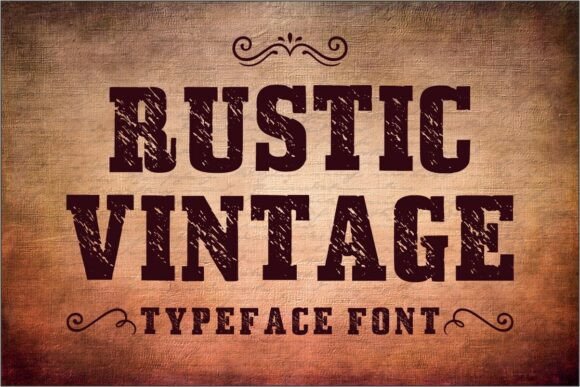 Rustic Vintage: A Slab Serif Font for Bold Branding