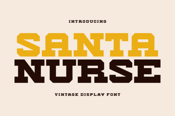 Santa Nurse Font: Vintage Slab Serif Review