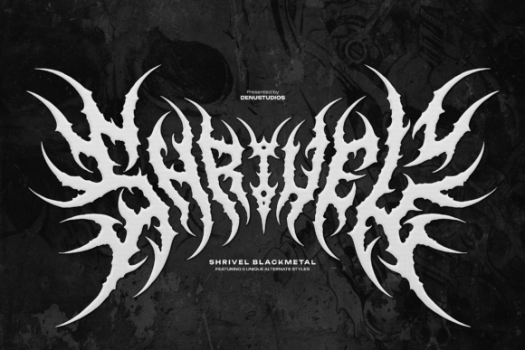 Shrivel Font: Bold Blackletter for Brand Identity