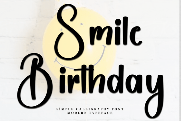 Smile Birthday: A Bold Script Font for Web Design