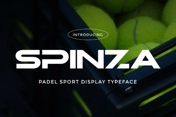 Spinza Typeface for High-Impact Sport Campaigns