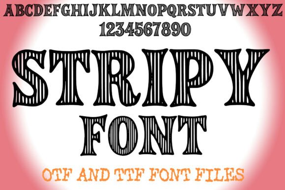 Stripy Typeface for Bold Business Branding