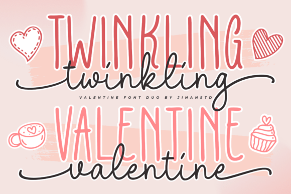 Twinkling Valentine Duo: A Typeface for Romantic Brands