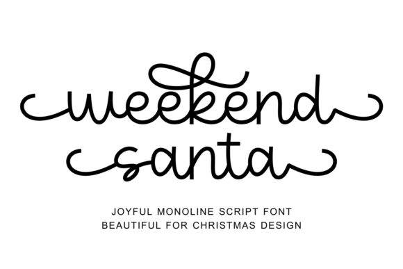 Weekend Santa: The Perfect Festive Script Font for Crafters