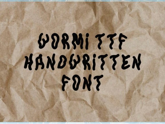 Wormi: A Playful Handwritten Font for Editorial Design