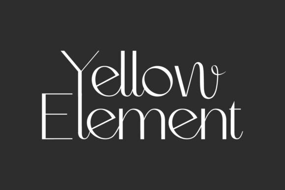 Yellow Element Font: A Modern Sans Serif for Elegant Design